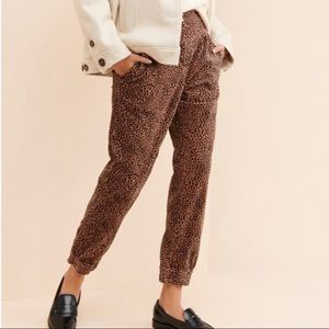 Leopard Cheetah Karla Corduroy Trousers Joggers